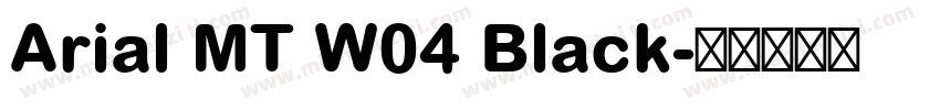 Arial MT W04 Black字体转换